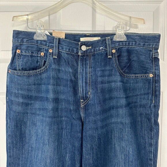 Women's Levi's Low Pro Classic Straight Leg Jeans Size 32 NWT $79.50 - Picture 5 of 6